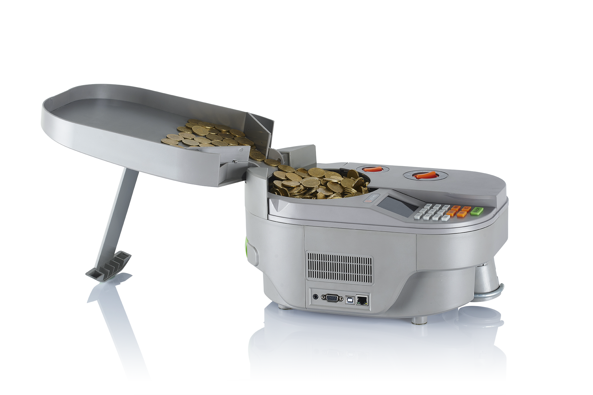 Anschlüsse der cashMAX CMX01 Münzzählmaschine